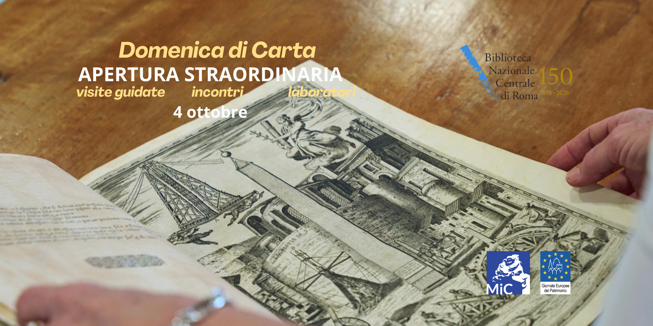 Domenica di carta 2026 alla Biblioteca nazionale centrale di Roma
